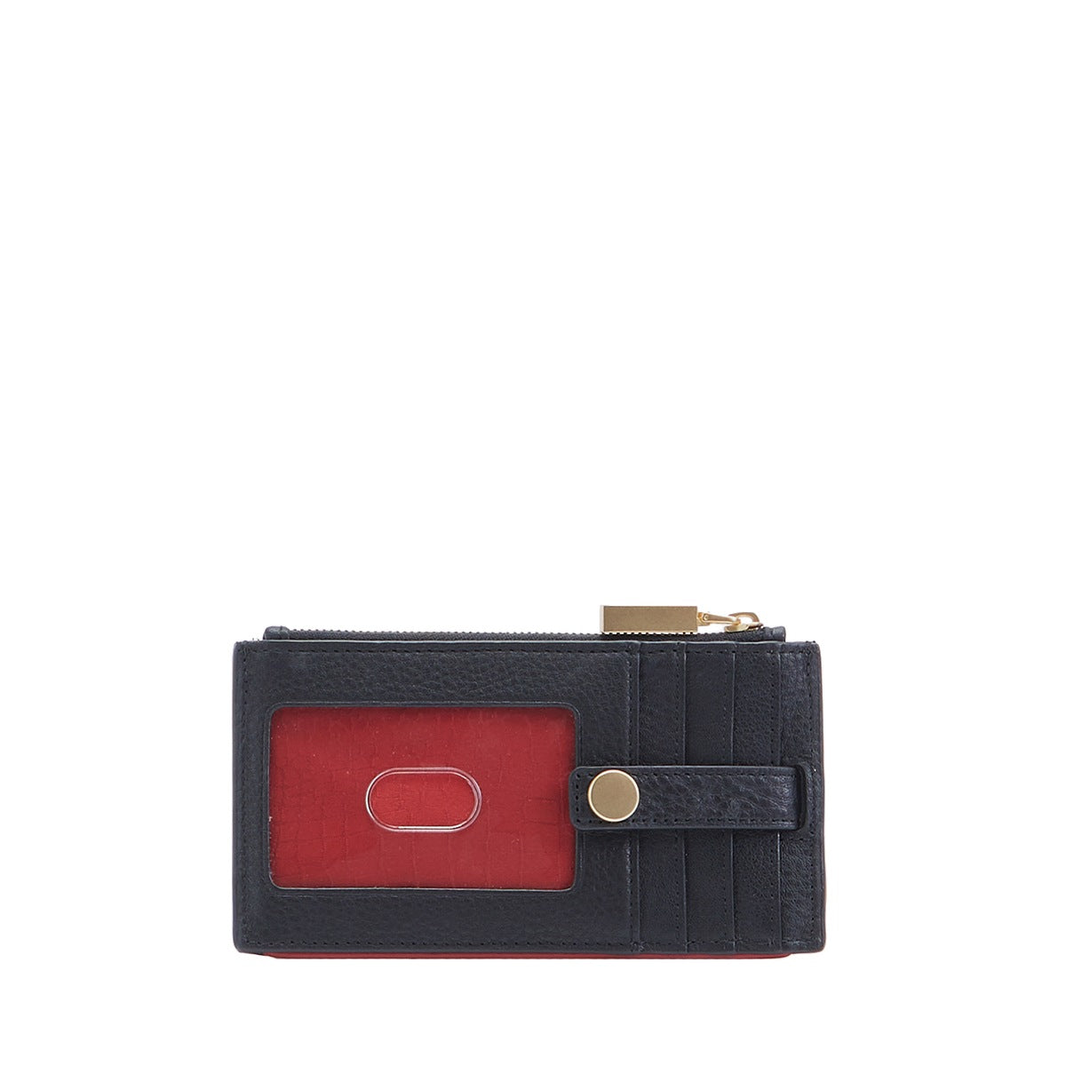 Hammitt 210 West Card Wallet - Black/Brushed Gold