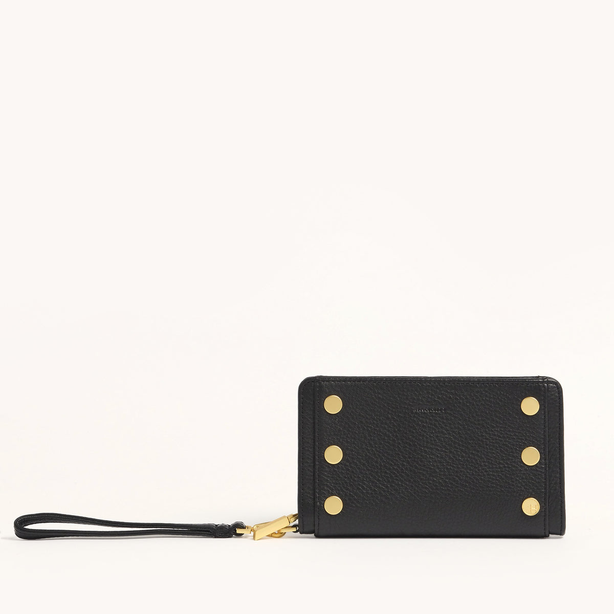Hammitt Bryant Wallet - Black/Brushed Gold, Red Zip