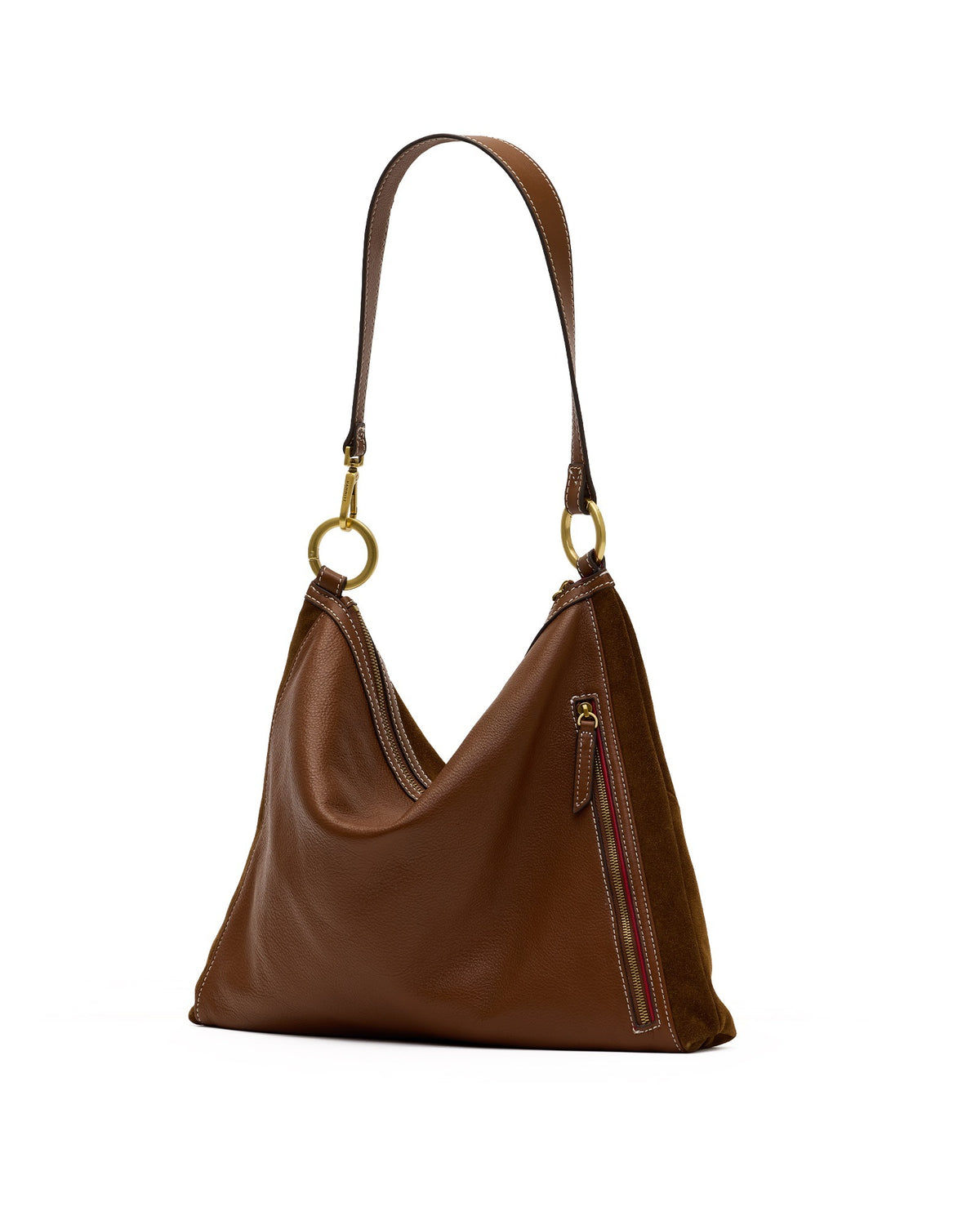 Hammitt Kyle Large - Cinnamon Suede/Antique Gold