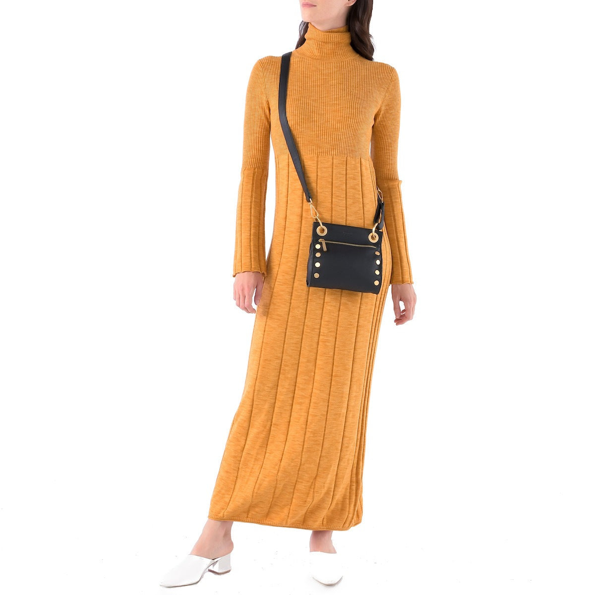 Hammitt Tony Small Crossbody - Black/Brushed Gold