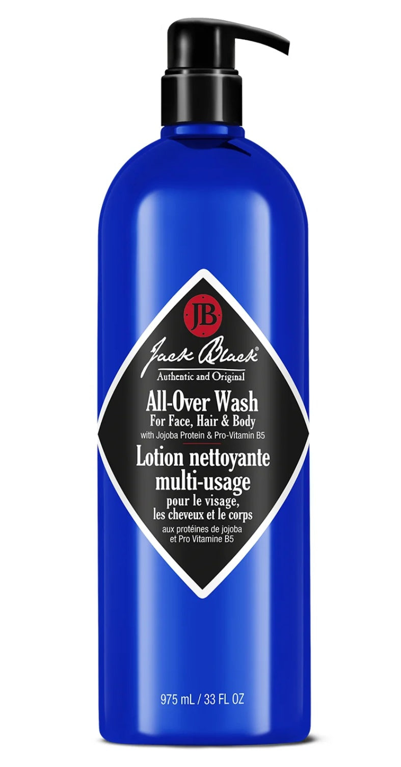 Jack Black All-Over Wash for Face, Hair & Body 33 oz