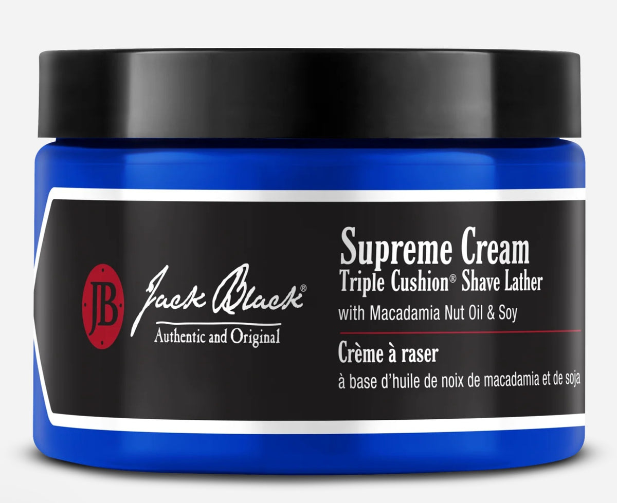 Jack Black Supreme Cream Triple Cushion Shave Lather - 9.5 oz Jar