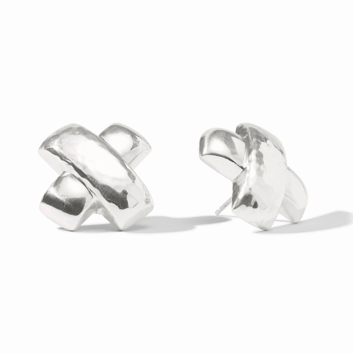 Julie Vos Catalina X Earrings - Silver