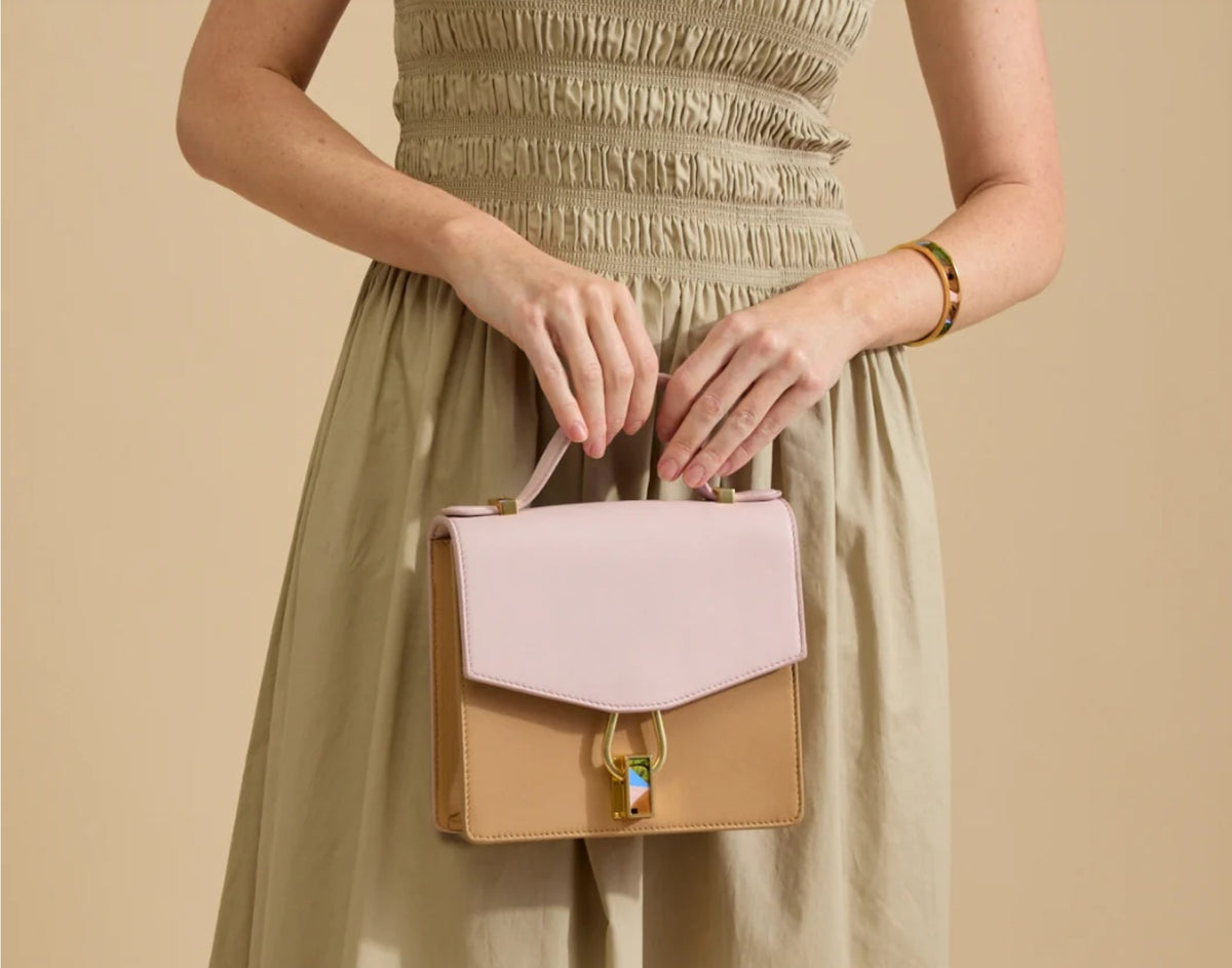Brackish Chelsea Handbag - Pink/Caramel