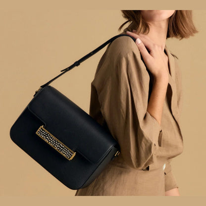 Brackish Oxford Bar Handbag worn on the shoulder