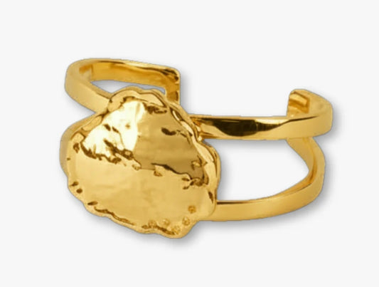 Brackish Wraggborough Gold Plated Cuff