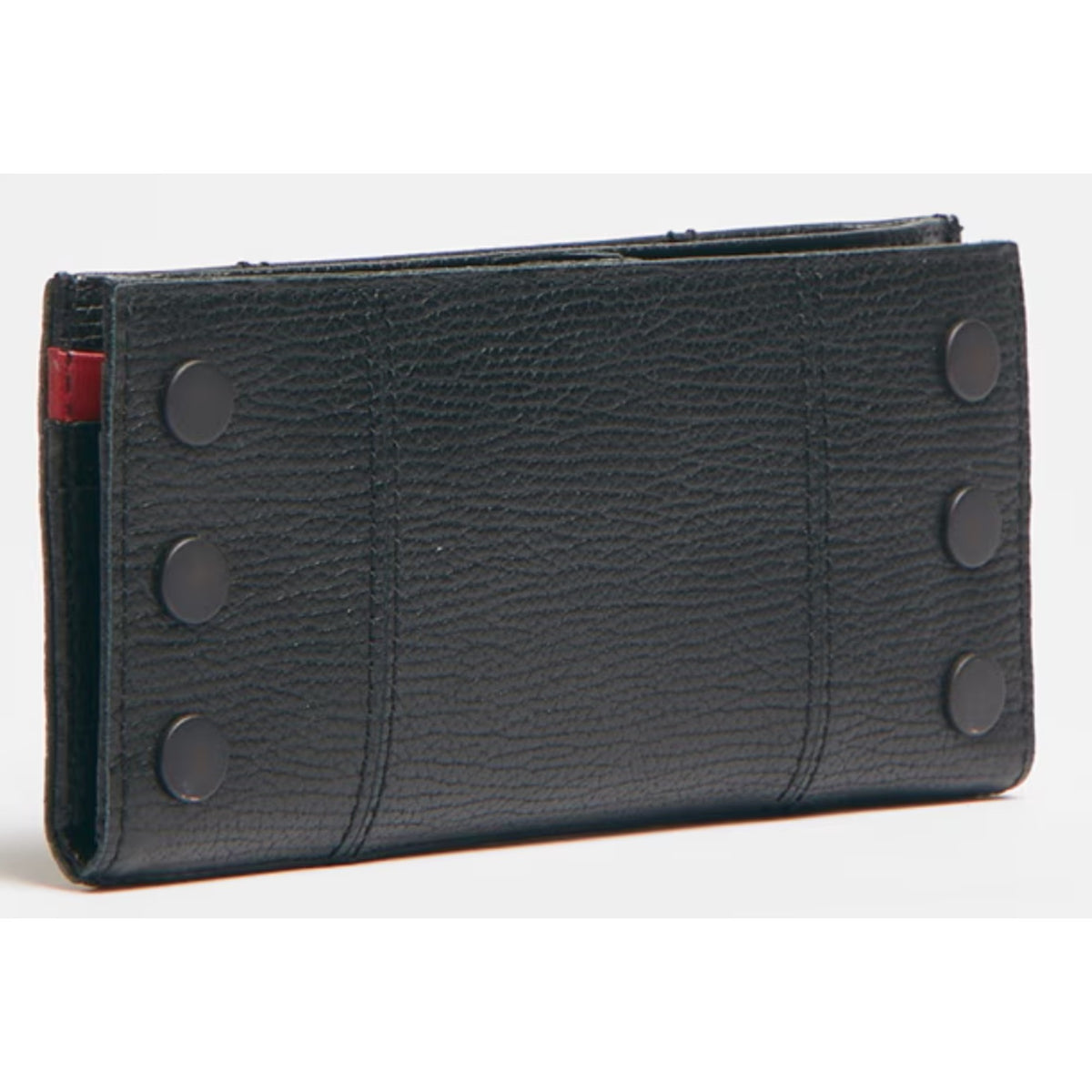 Hammitt 110 North wallet in black, angled view
