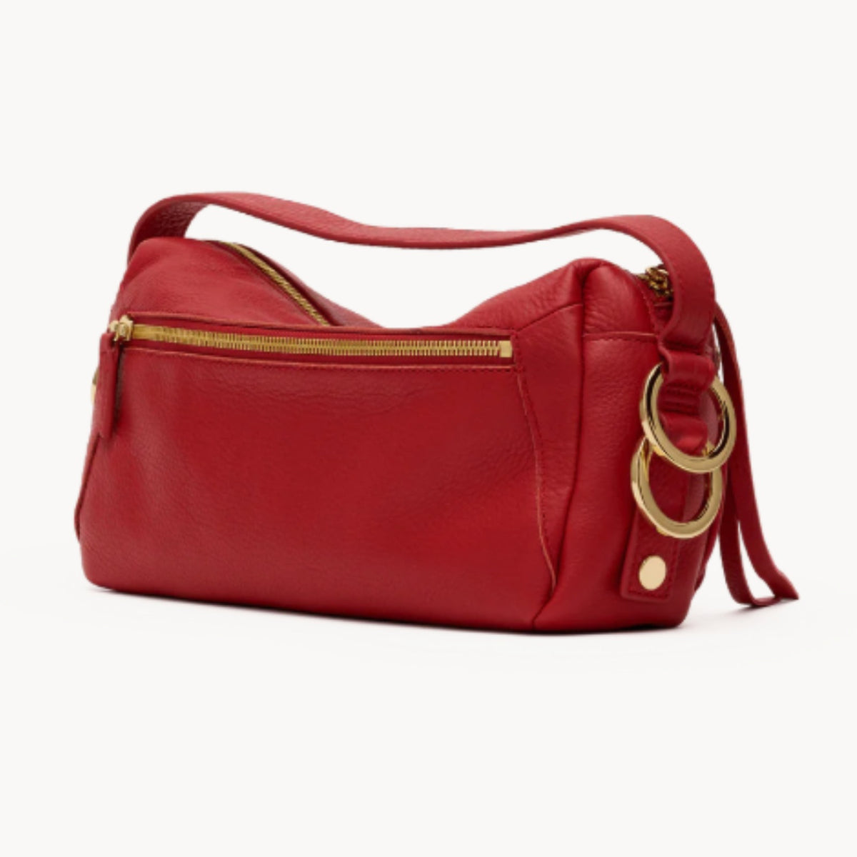 Hammitt Doxie Medium back zip pocket and O-rings