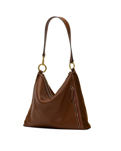 Hammitt Kyle Large - Cinnamon Suede/Antique Gold