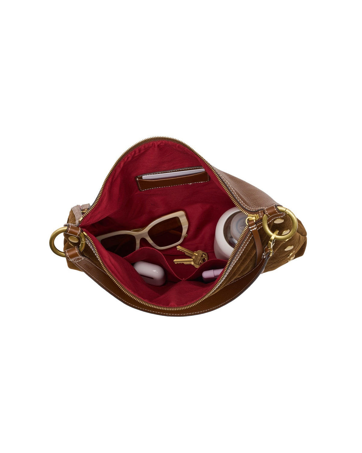 Hammitt Kyle Large - Cinnamon Suede/Antique Gold