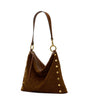 Hammitt Kyle Large - Cinnamon Suede/Antique Gold