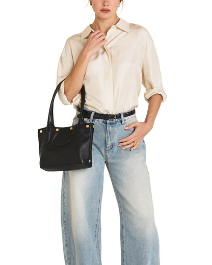 Hammitt Olympia Small Tote - Black/Brushed Gold