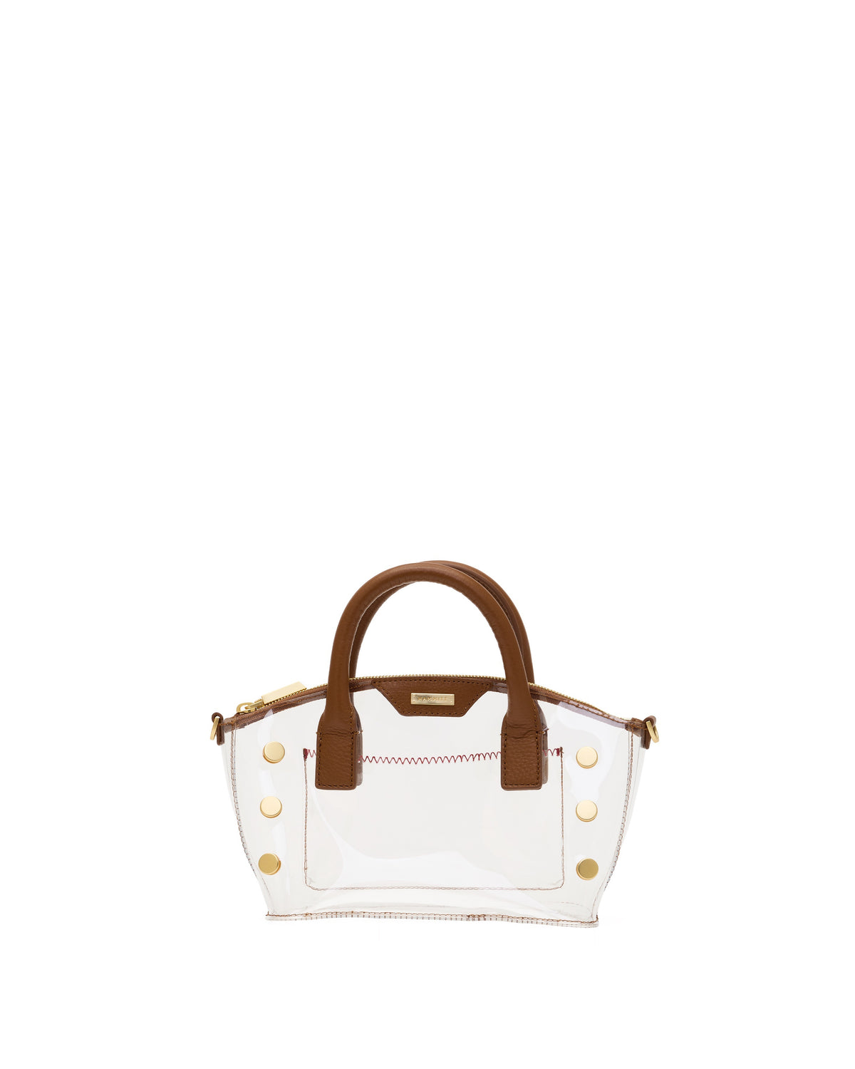 Hammitt Paula Clear - Mahogany Pebble/Brushed Gold