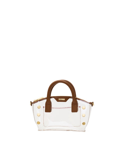 Hammitt Paula Clear - Mahogany Pebble/Brushed Gold