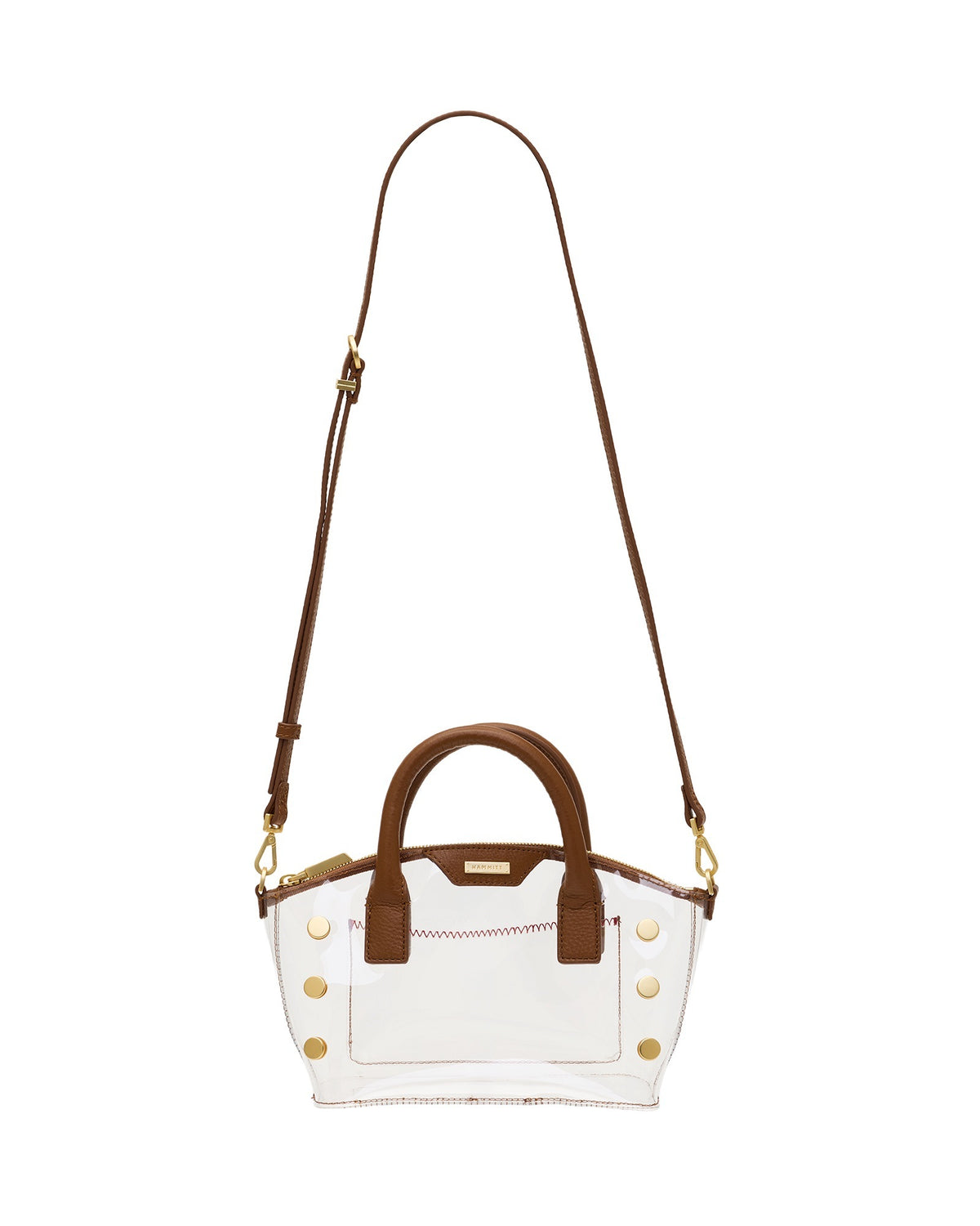 Hammitt Paula Clear - Mahogany Pebble/Brushed Gold