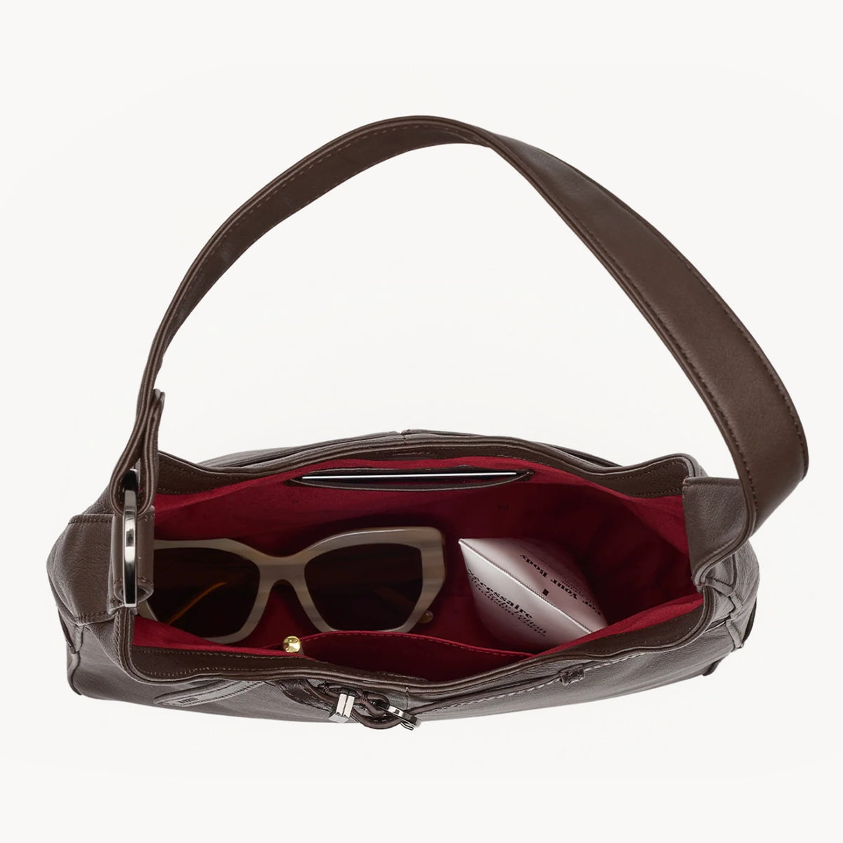 Hammitt Tim Medium interior with red lining