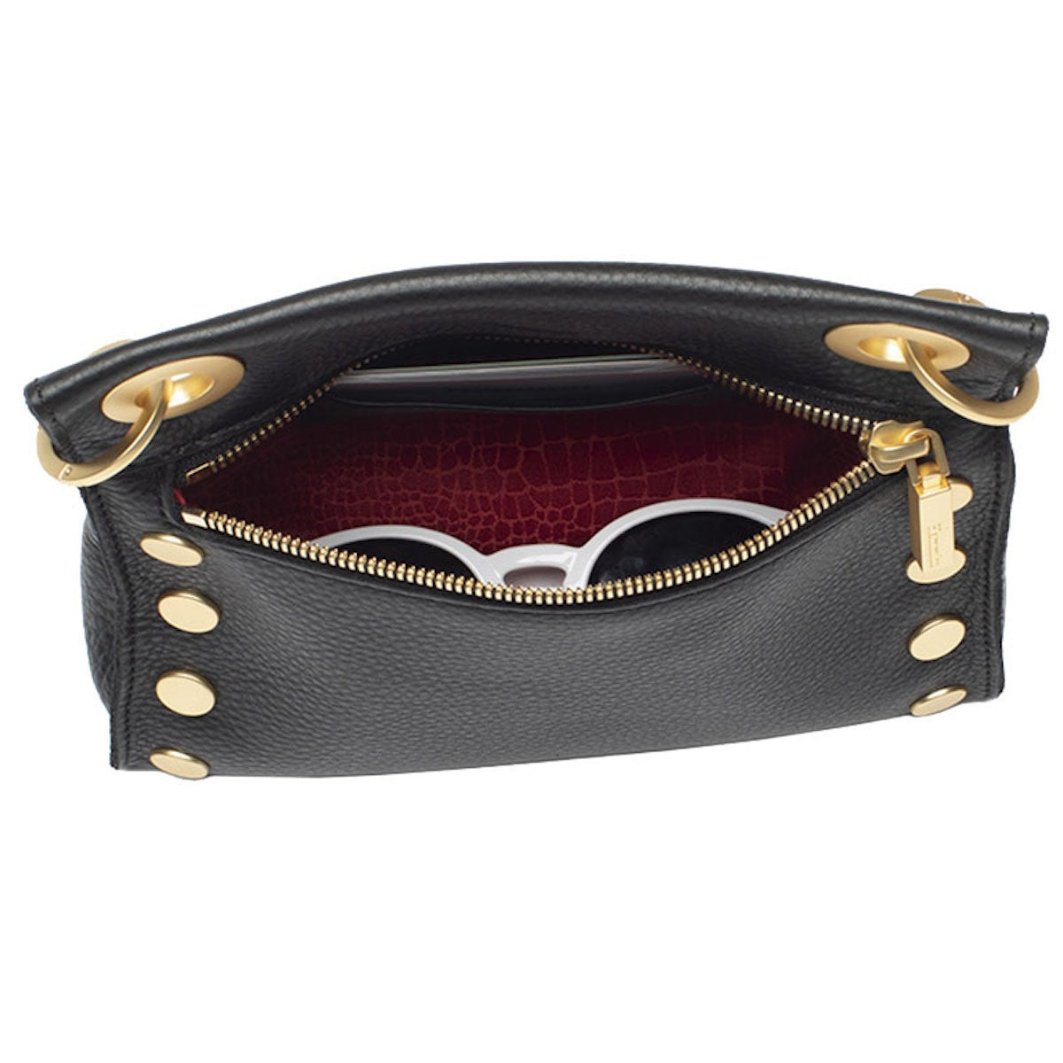 Hammitt Tony Small Crossbody - Black/Brushed Gold