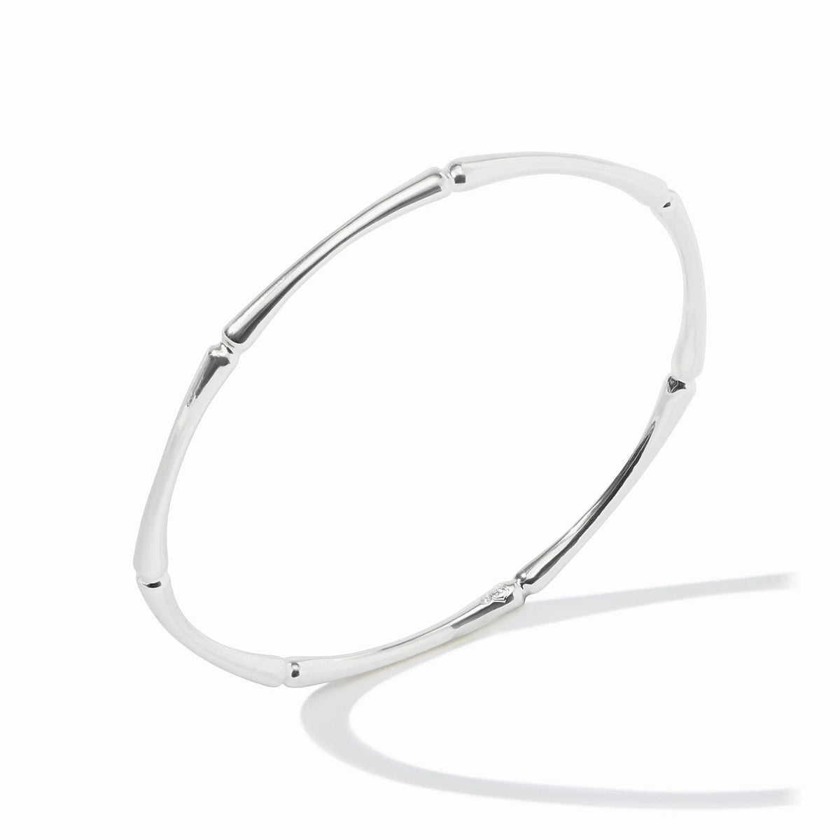 Julie Vos Bamboo Bangle - Silver (M)
