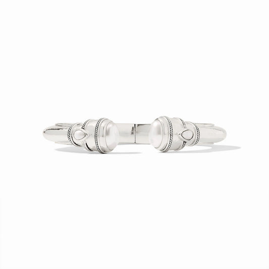 Julie Vos Cannes Demi Cuff - Silver, Pearl