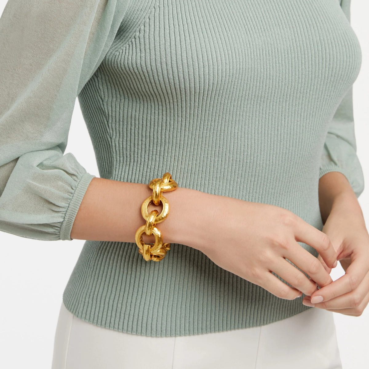 Julie Vos Cannes Link Bracelet - Gold