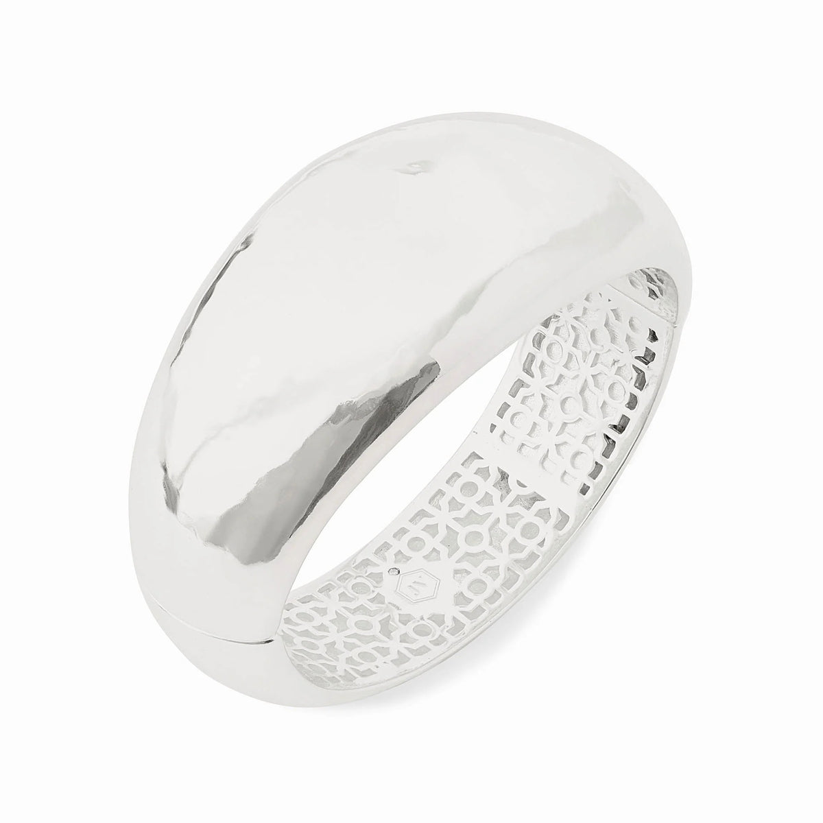 Julie Vos Catalina Statement Hinge Bangle - Silver