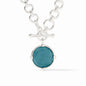 Julie Vos Honeybee Demi Necklace - Silver, Iridescent Montana Blue