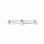 Julie Vos Milano Luxe Bangle - Silver, Pearl (M)