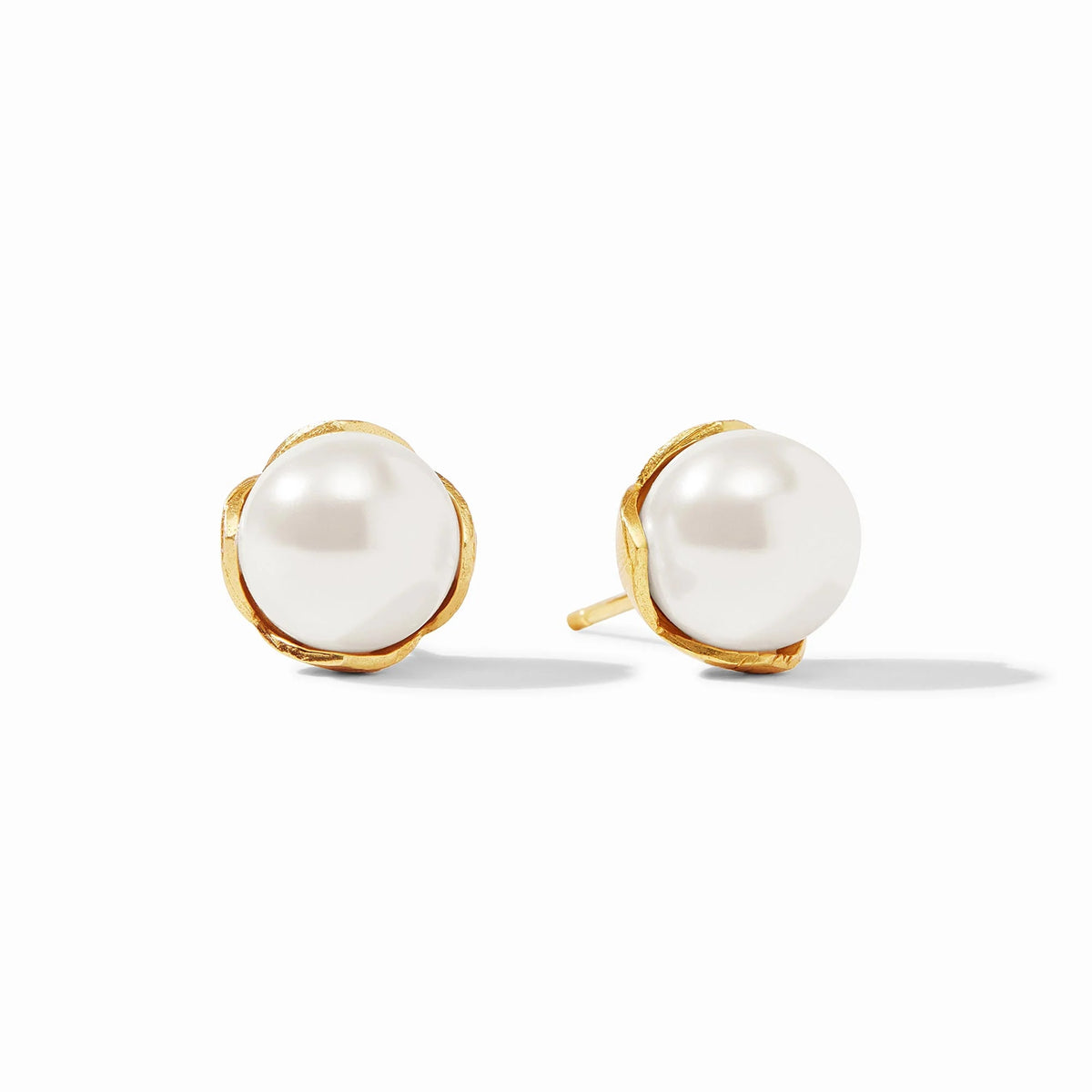 Julie Vos Penelope Pearl Stud - Gold (L)