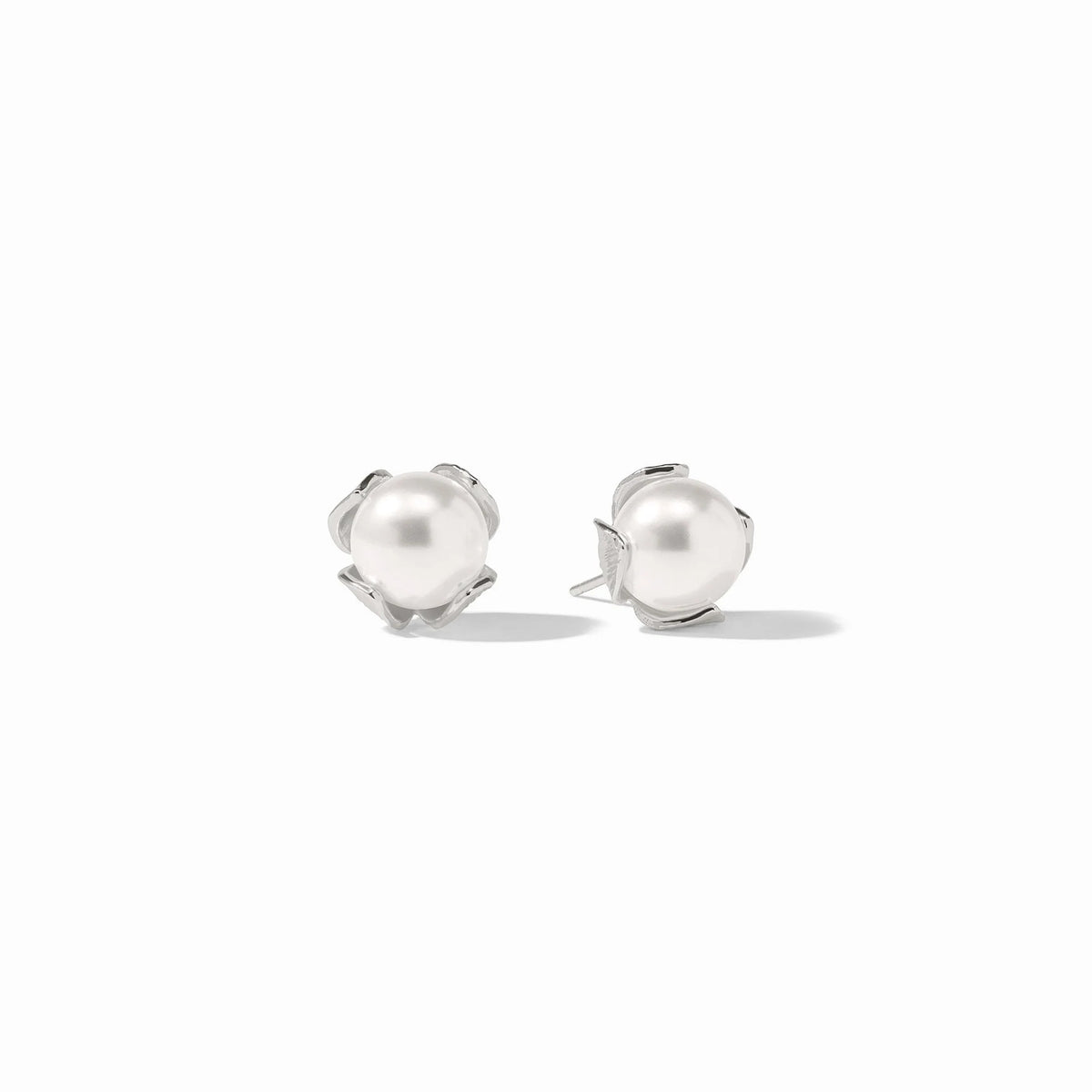 Julie Vos Penelope Pearl Stud - Silver (L)