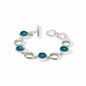 Julie Vos Solara Stone Bracelet - Silver, Iridescent Montana Blue