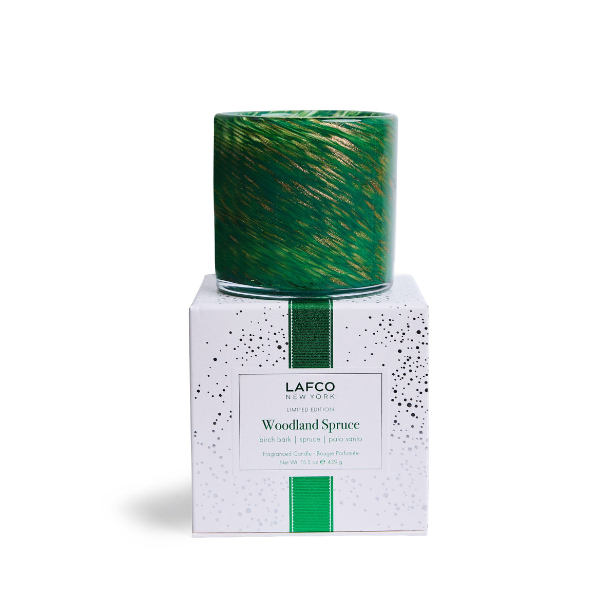 LAFCO Woodland Spruce holiday candle with gift box