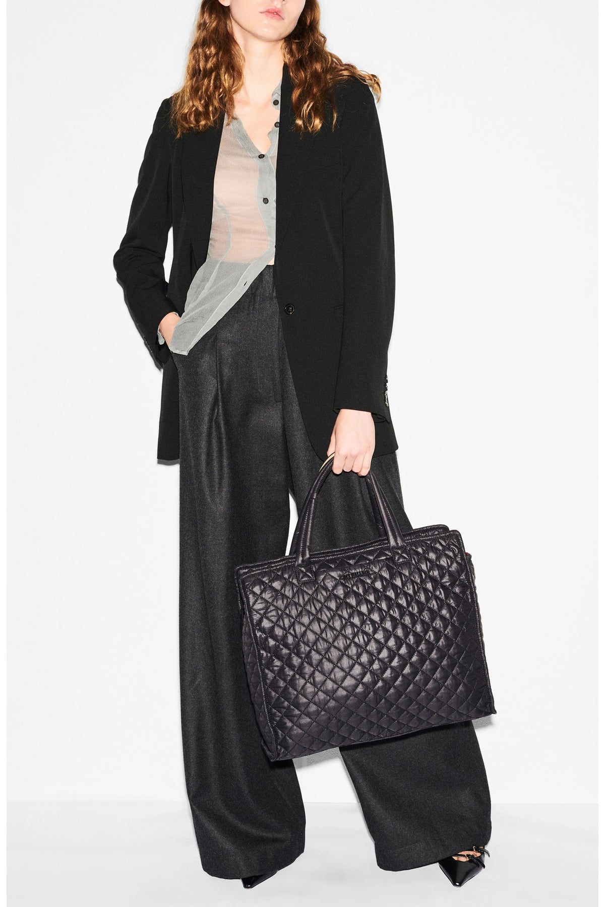 MZ Wallace Large Metro Box Tote II, Black