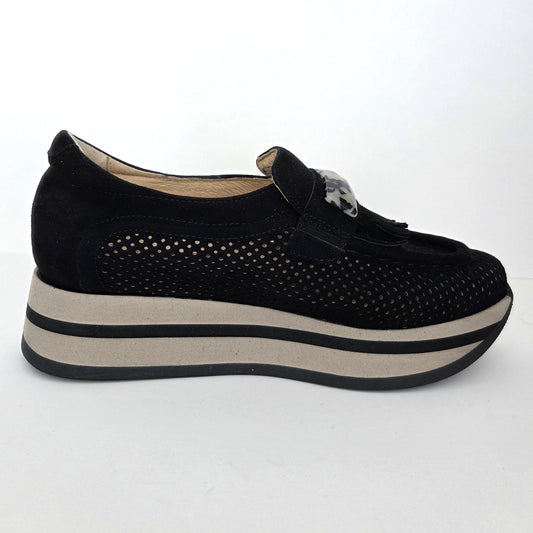 Softwaves Caroline Fringe Platform Loafer