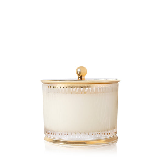 Thymes Frasier Fir Frosted Wood Grain Candle, 9 oz